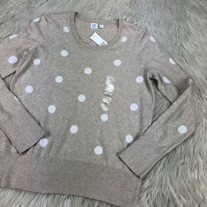 NWT Gap Polka Dot Pullover Sweater